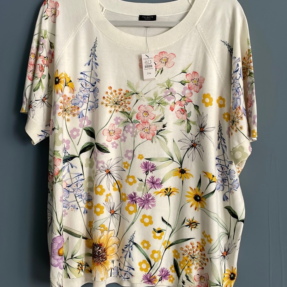 Talbots jersey top 3XP